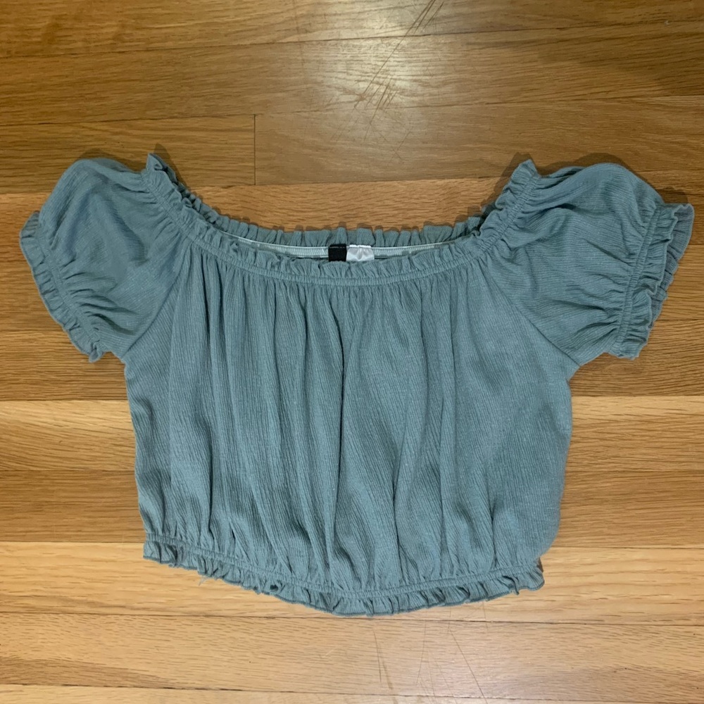 off the shoulder crop top